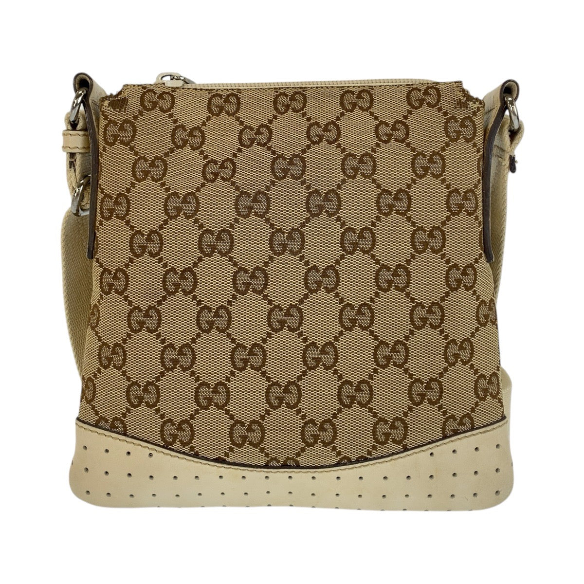 Gucci GG Canvas Leather Shoulder Bag