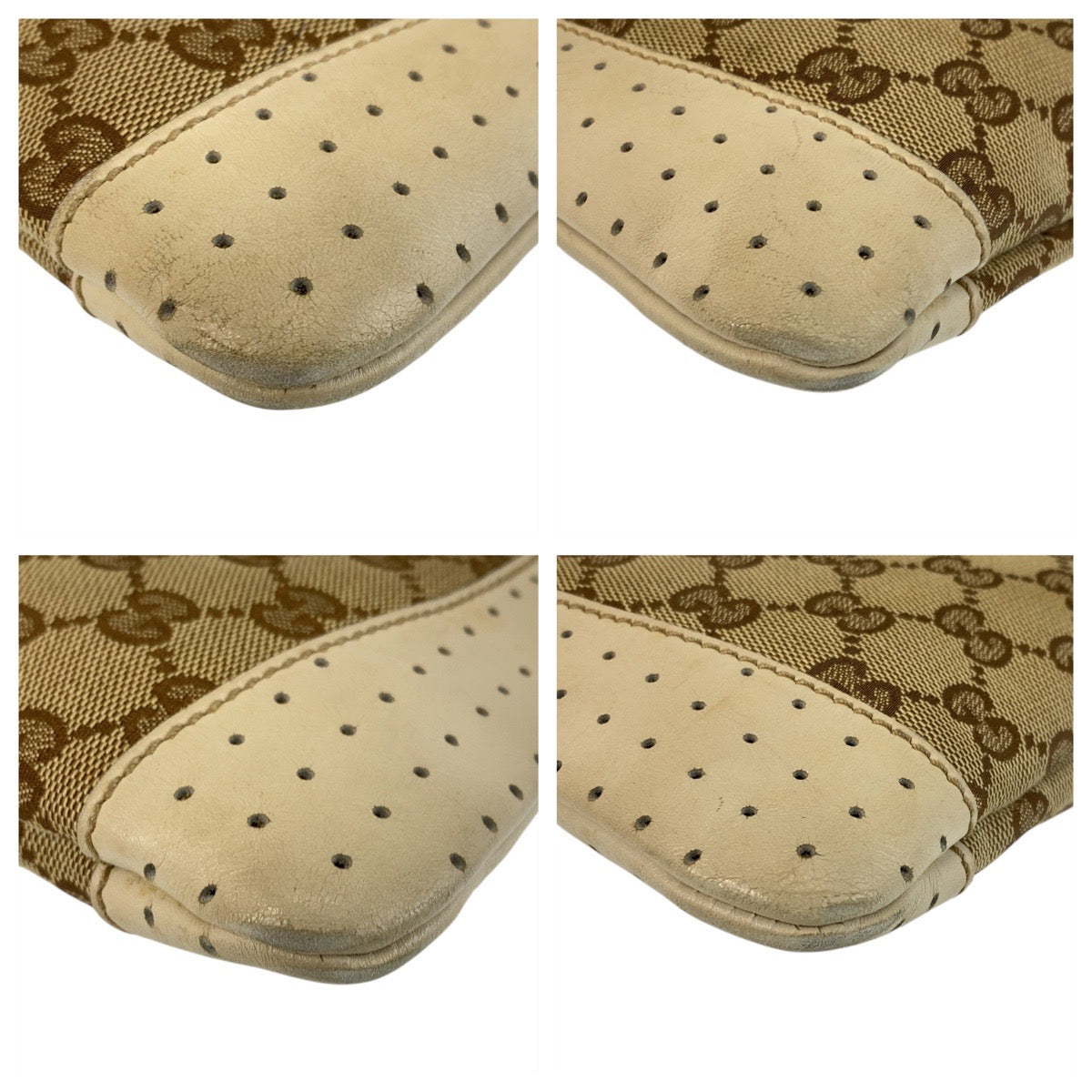 Gucci GG Canvas Leather Shoulder Bag