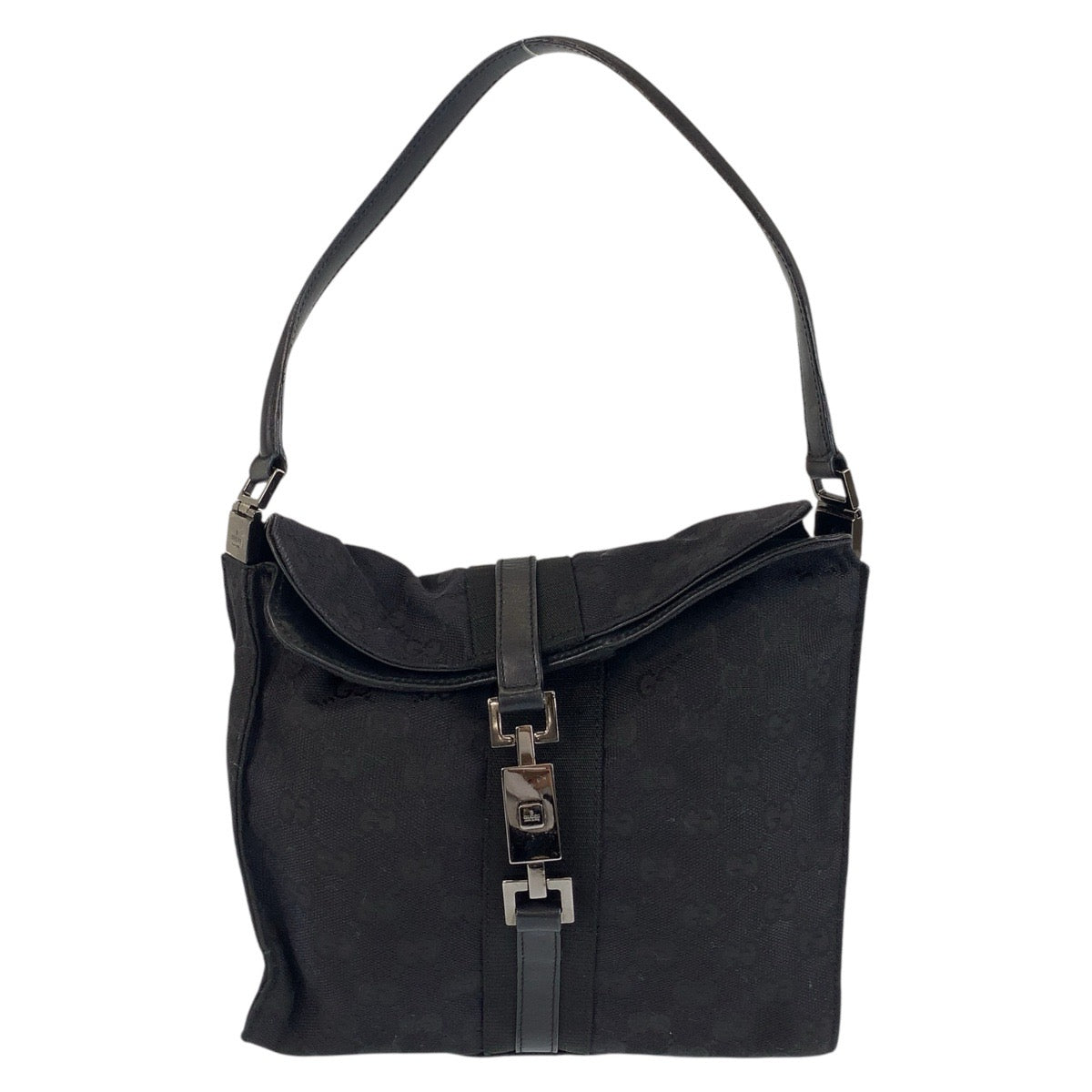 Gucci Jackie GG Canvas Leather Shoulder Bag