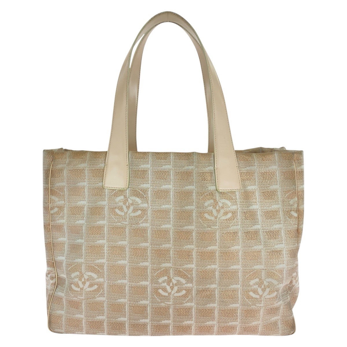 Chanel New Travel Line Canvas Leather Tote Bag