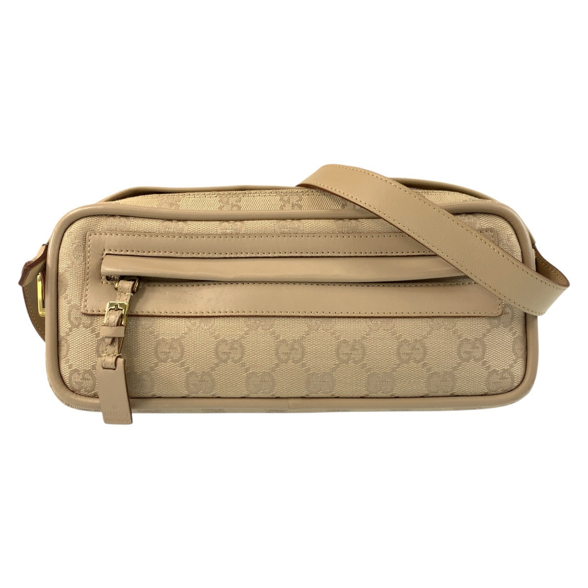 Gucci GG Canvas Leather Shoulder Bag
