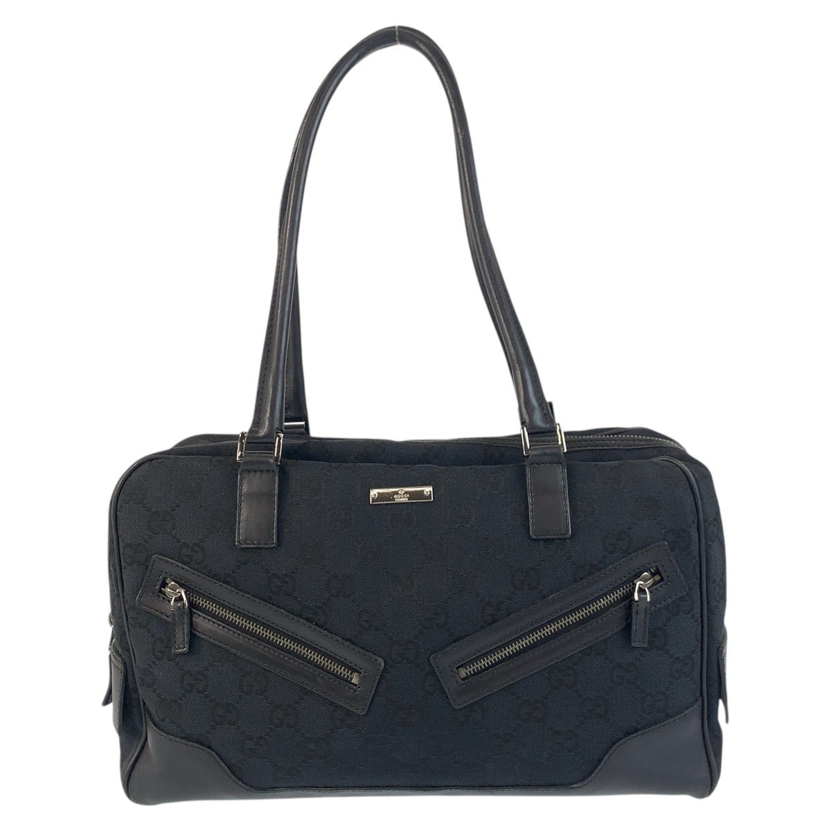 Gucci GG Canvas Leather Shoulder Bag