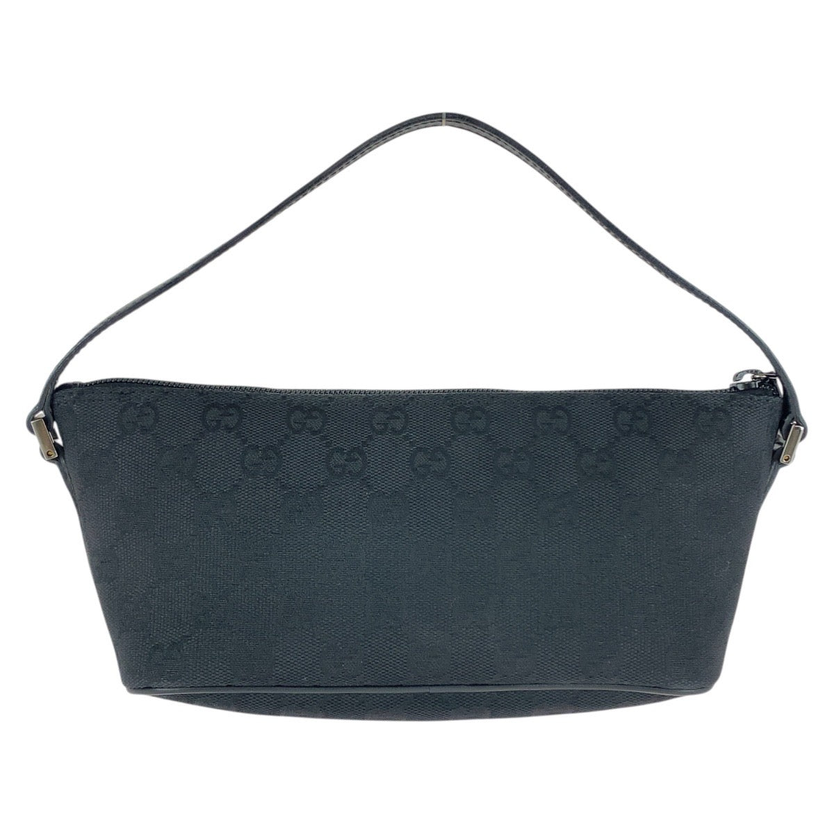 GUCCI Handbag 039 1103 GG canvas Black SilverMetal