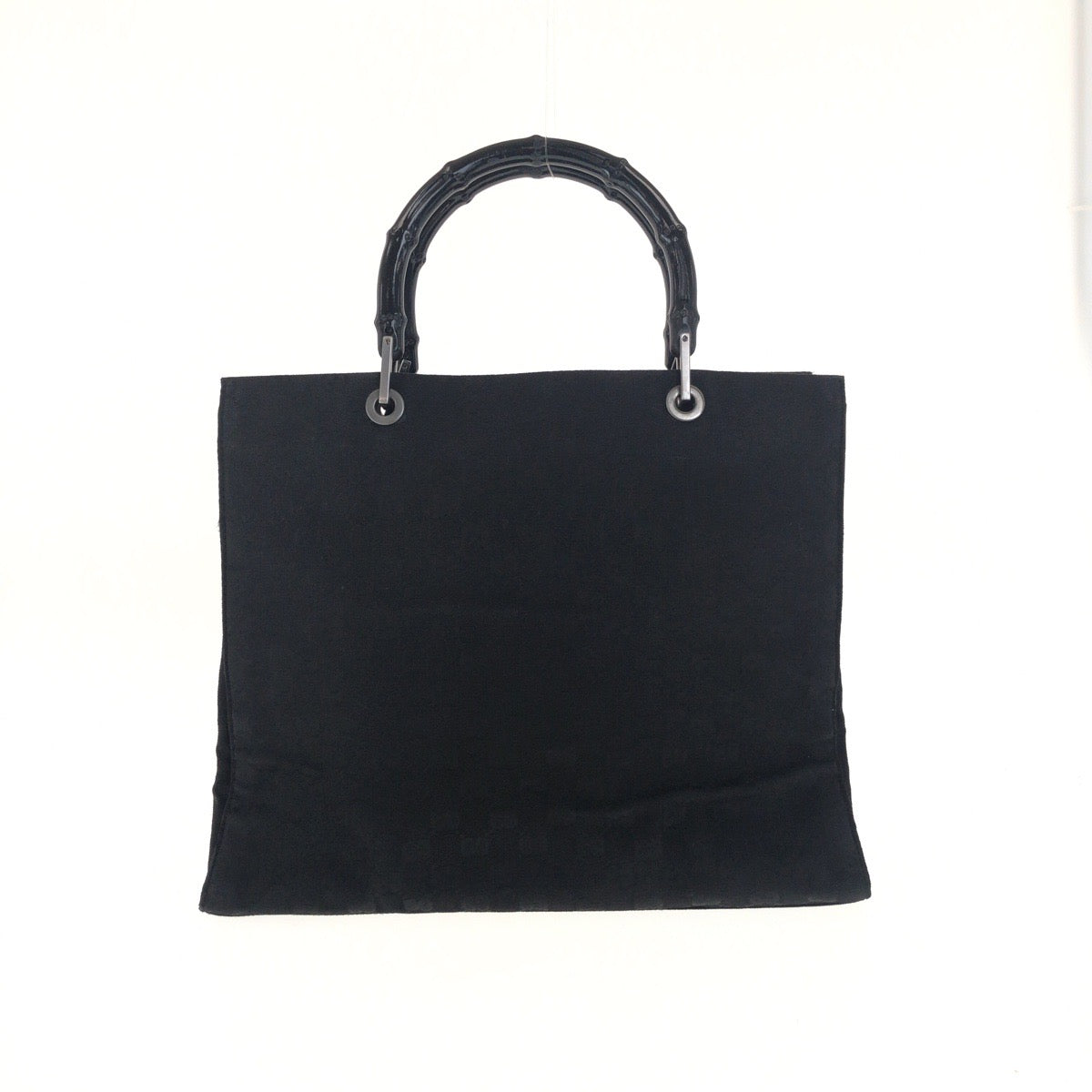 GUCCI Tote Bag 002 »1010 GG canvas Black Silver Bamboo