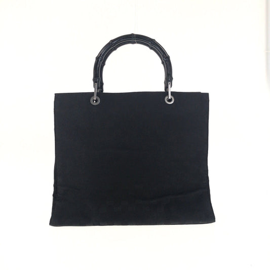 GUCCI Tote Bag 002 »1010 GG canvas Black Silver Bamboo