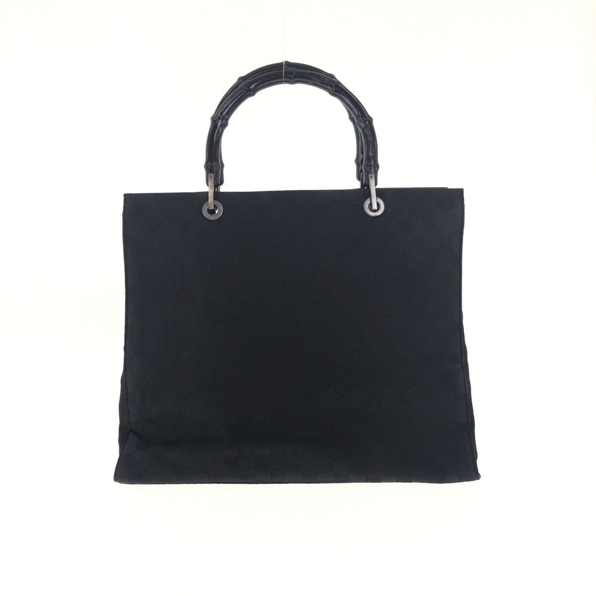 GUCCI Tote Bag 002 »1010 GG canvas Black Silver Bamboo