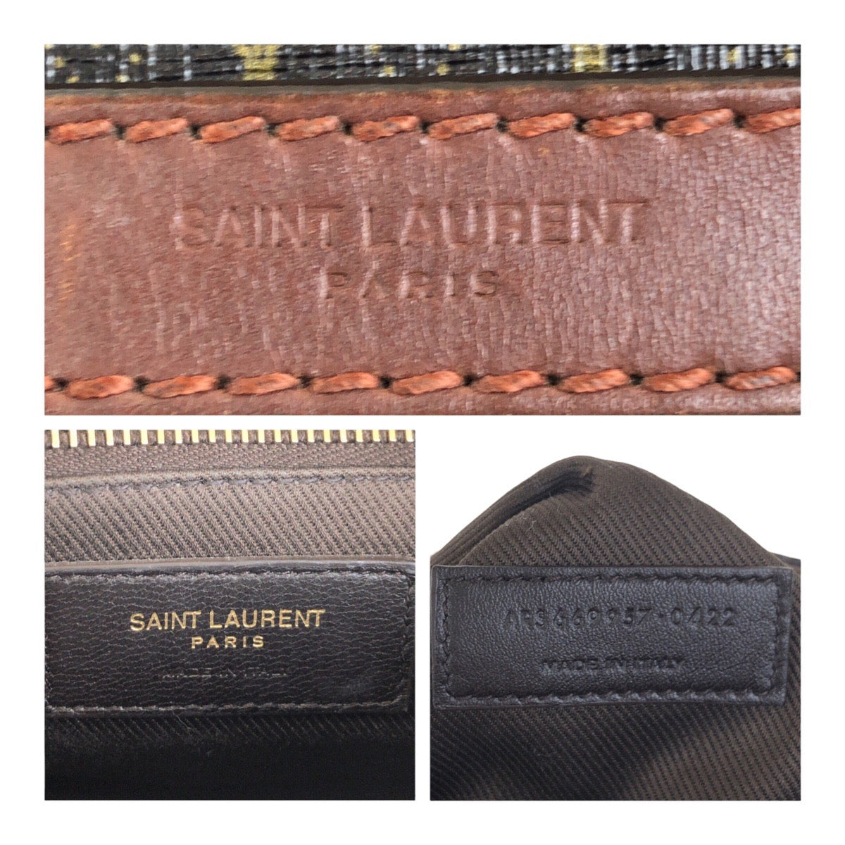 Saint Laurent Paris Le Monogram Leather Shoulder Bag