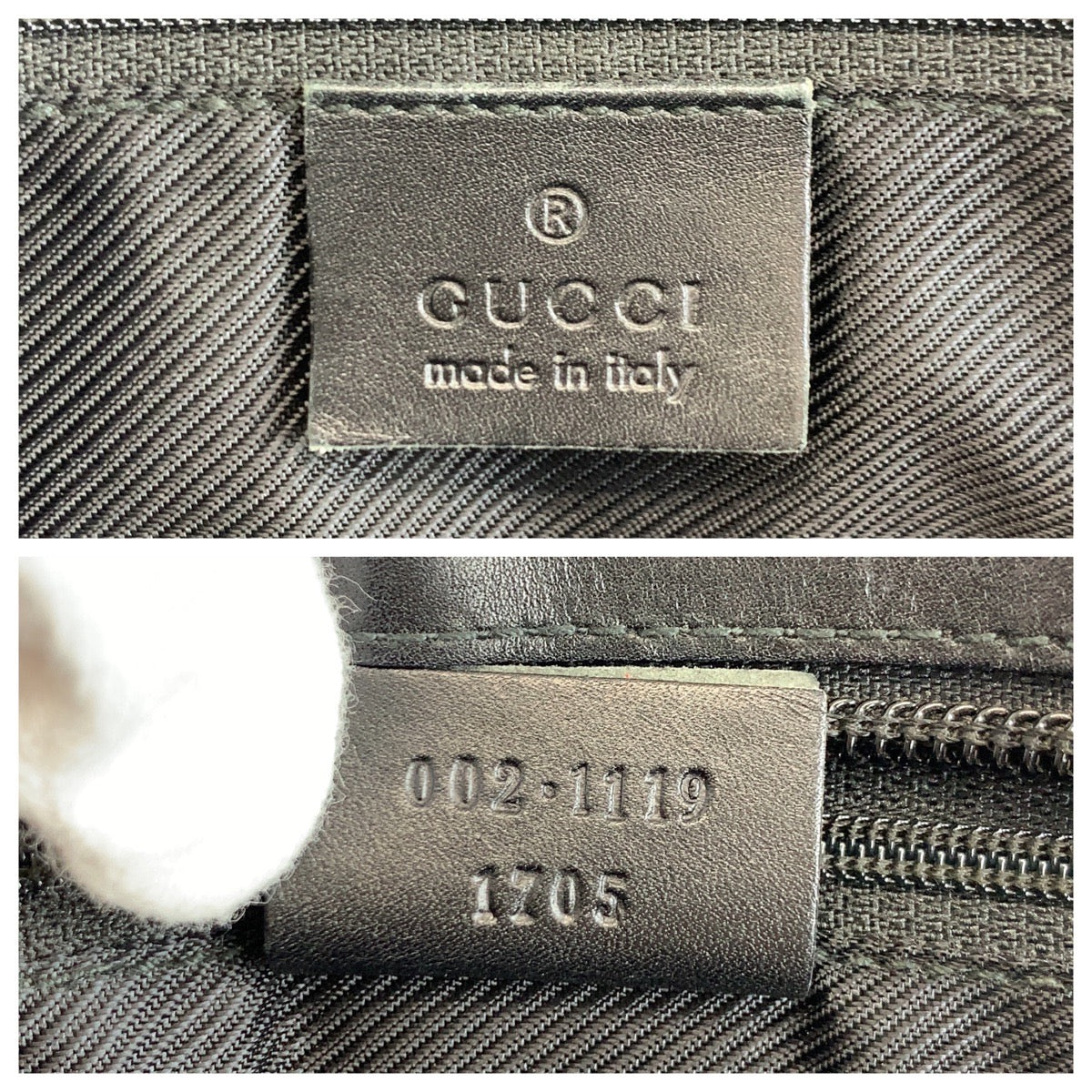 Gucci GG Canvas Leather Tote Bag
