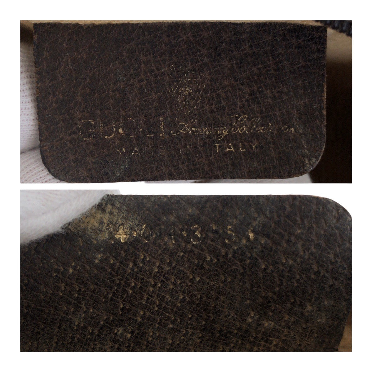 GUCCI Clutch bag ? GG Supreme Canvas Beige Brown Gold Metal Sherry Line Old Gucci