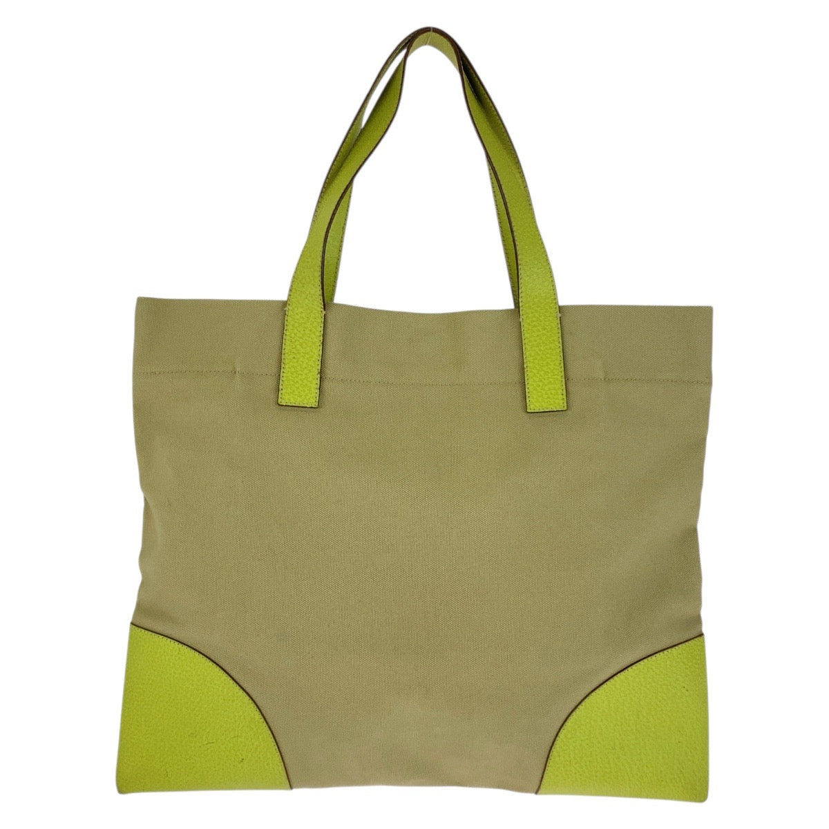 Prada Triangle Logo Canvas Leather 2way Bag