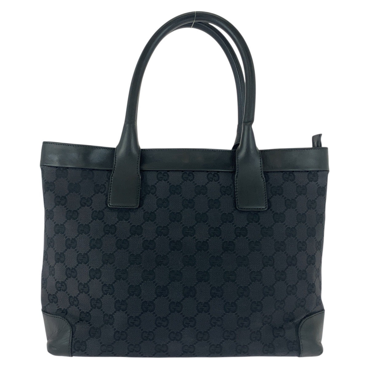 GUCCI Tote Bag 002 1119 GG canvas black