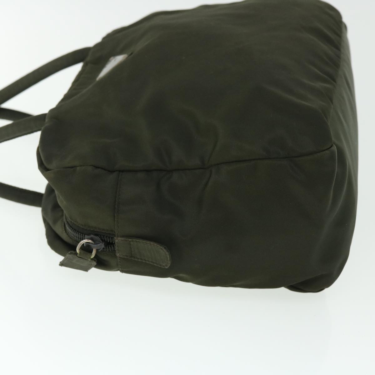PRADA Hand Bag Nylon Khaki Auth