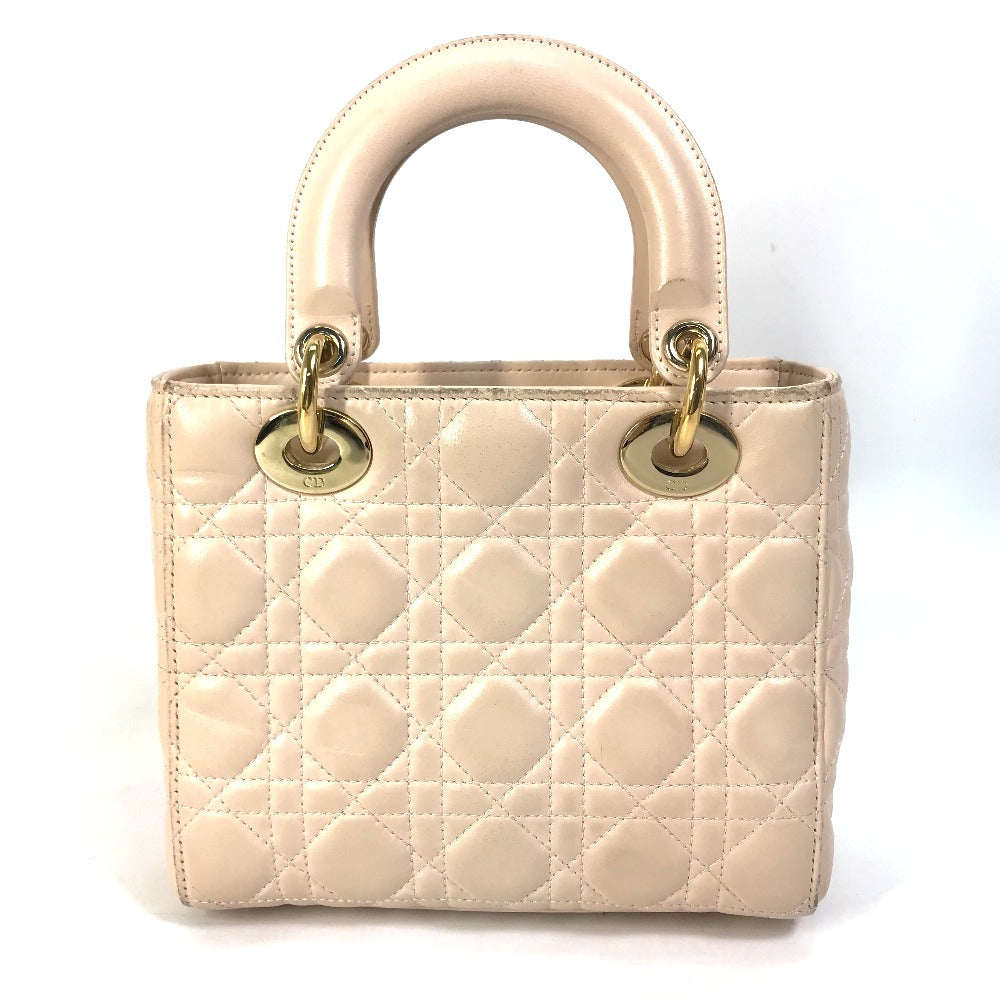 Dior Handbag leather beige Shoulder Bag Crossbody bag Lady Dior Women