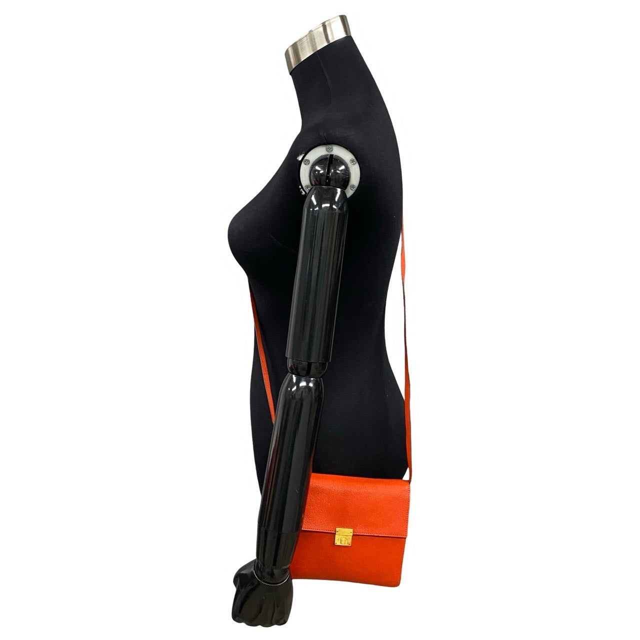 HERMES Shoulder Bag Negonda Orange clic 16