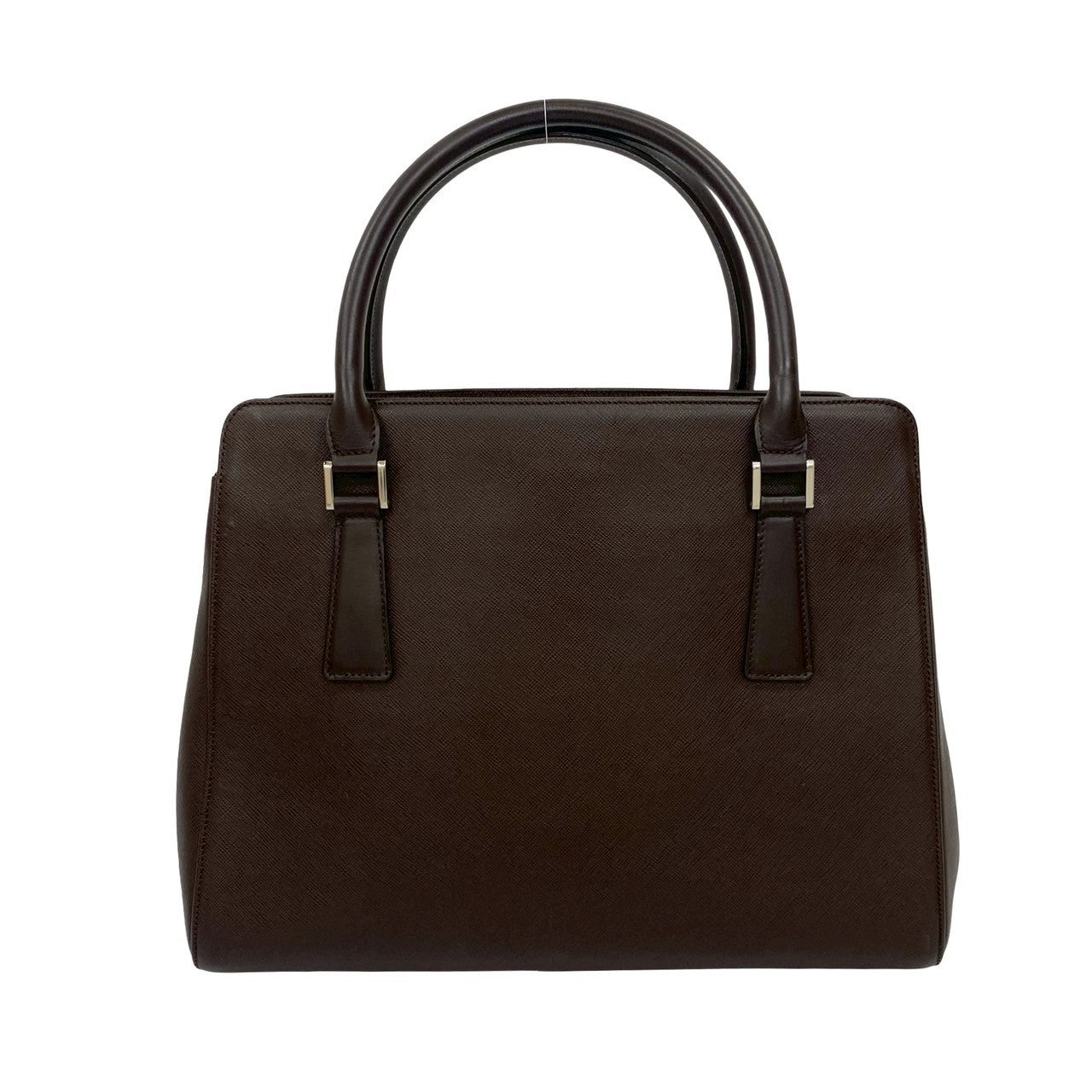 Burberry Logo Plate Leather Handbag