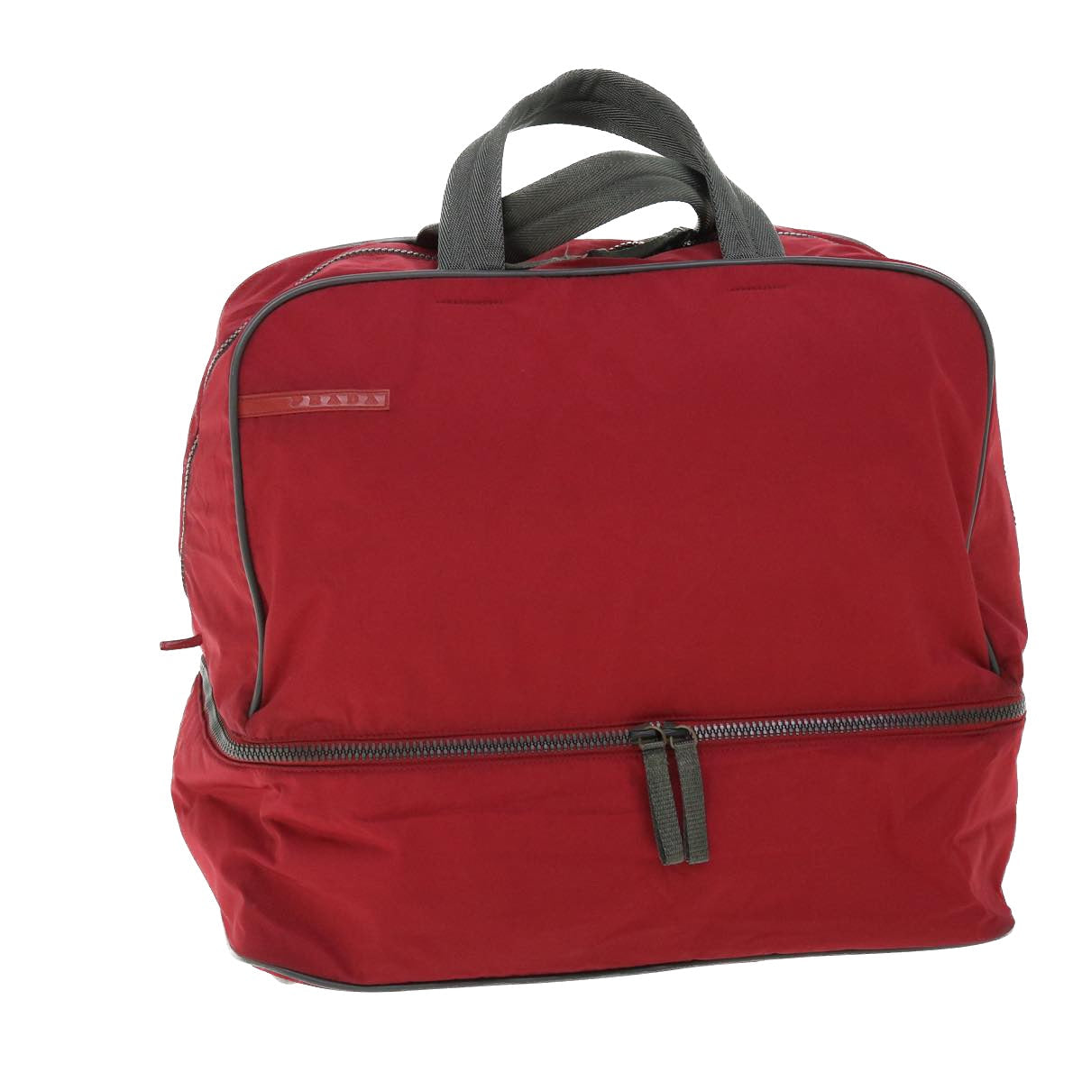 PRADA Sports Hand Bag Nylon Red Auth