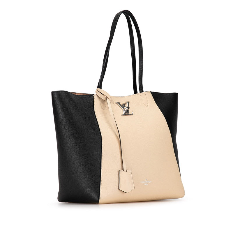 Louis Vuitton Locky Caba M42289 Vanilla Noir Black Grey Leather Louis Vuitton