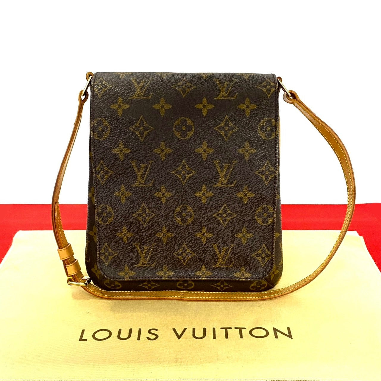 LOUIS VUITTON Shoulder Bag Leather, PVC Brown Monogram Mtte Salsa mens(Unisex)