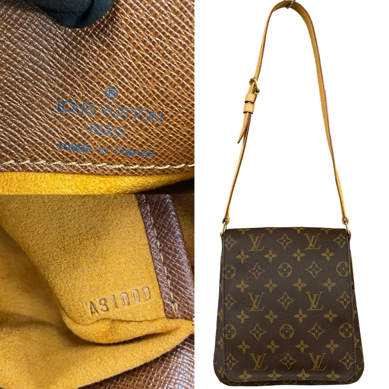 LOUIS VUITTON Shoulder Bag Leather, PVC Brown Monogram Mtte Salsa mens(Unisex)