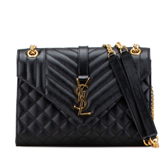 Saint Laurent Envelope Leather 2way Bag