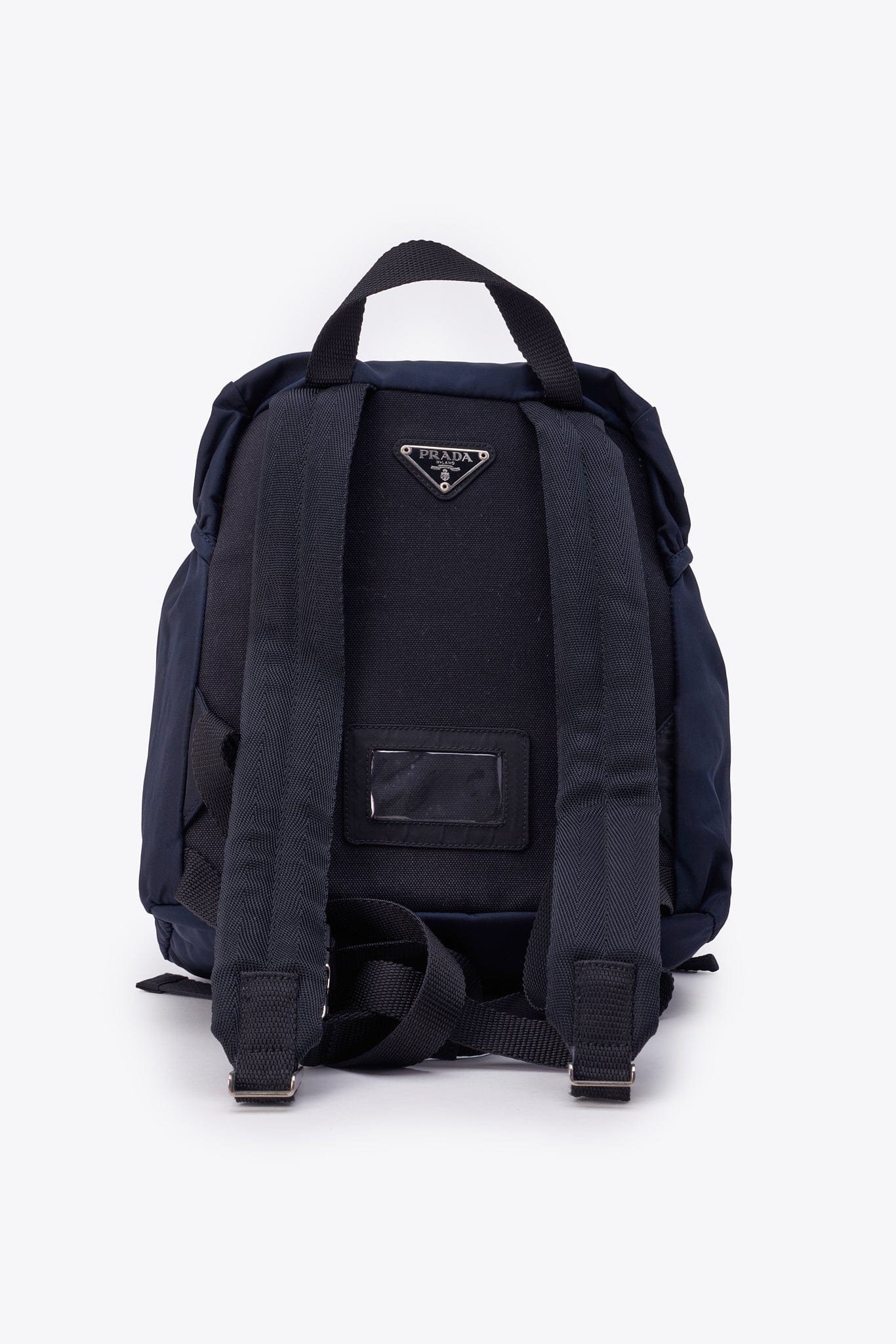 Prada Navy Nylon Small Backpack