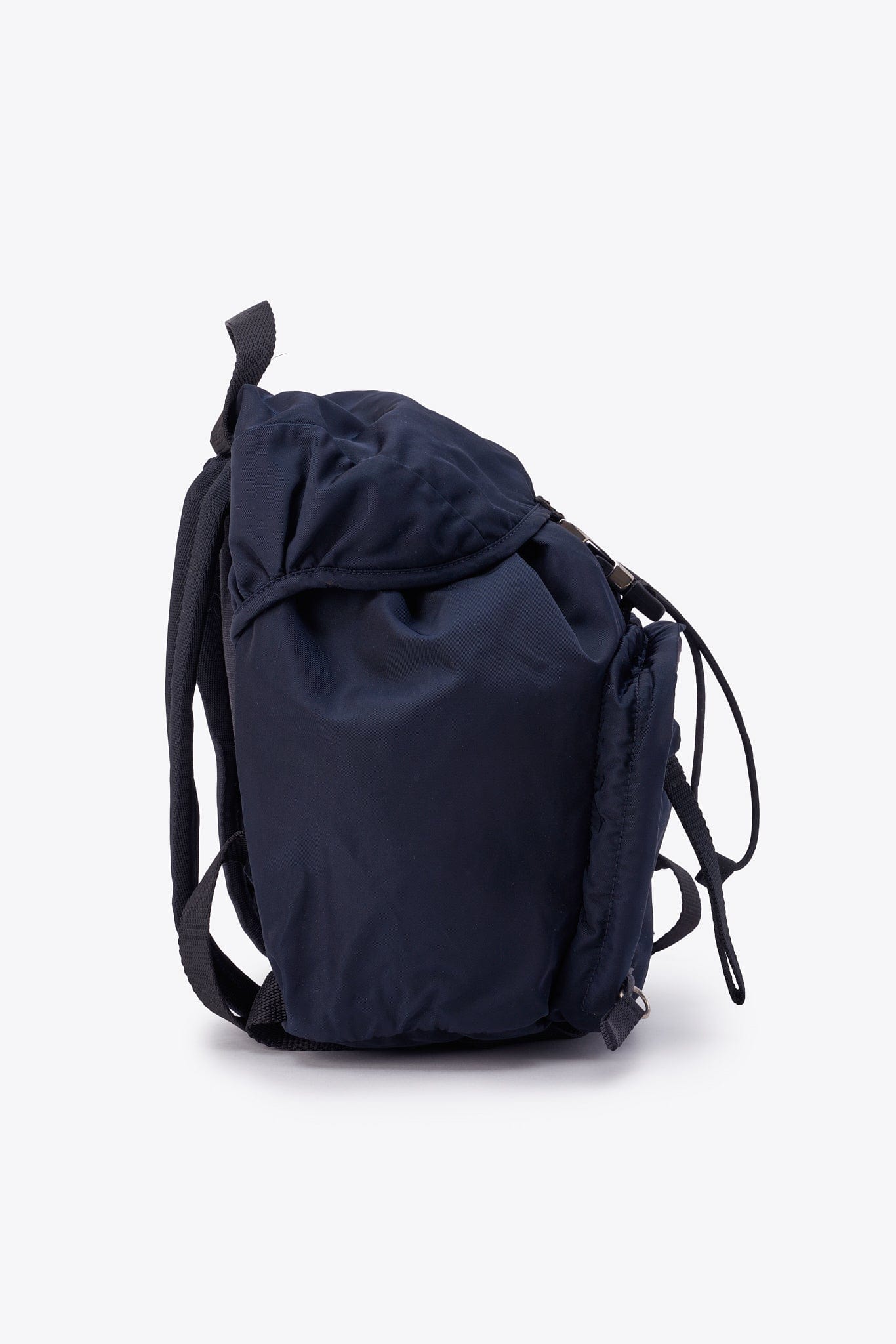 Prada Navy Nylon Small Backpack