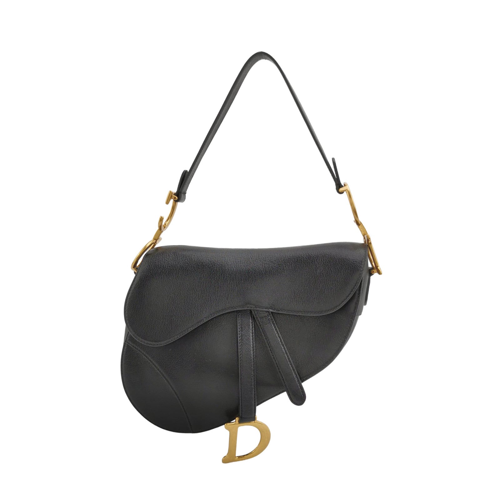 Dior Saddle 2020 Medium Lambskin Leather Bag Black