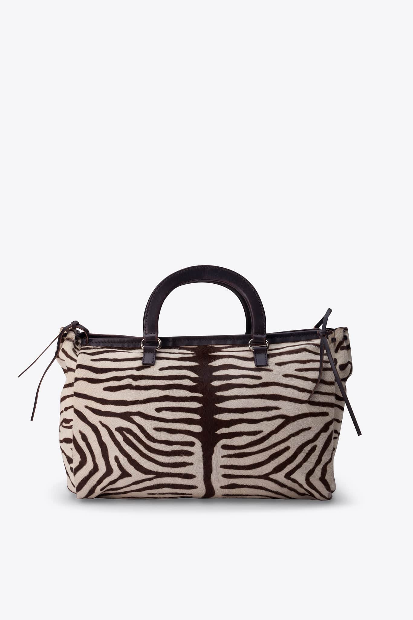 Prada Zebra Printed Calf Hair Bag