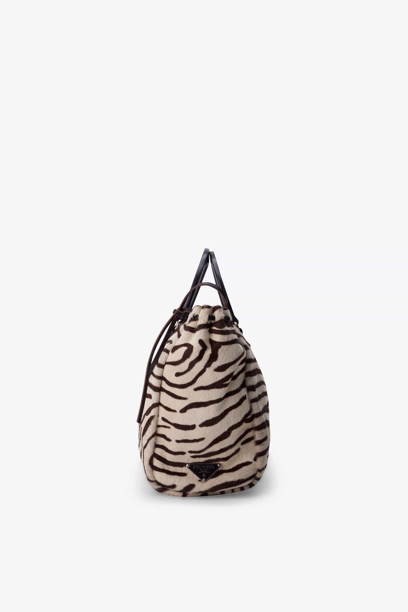 Prada Zebra Printed Calf Hair Bag