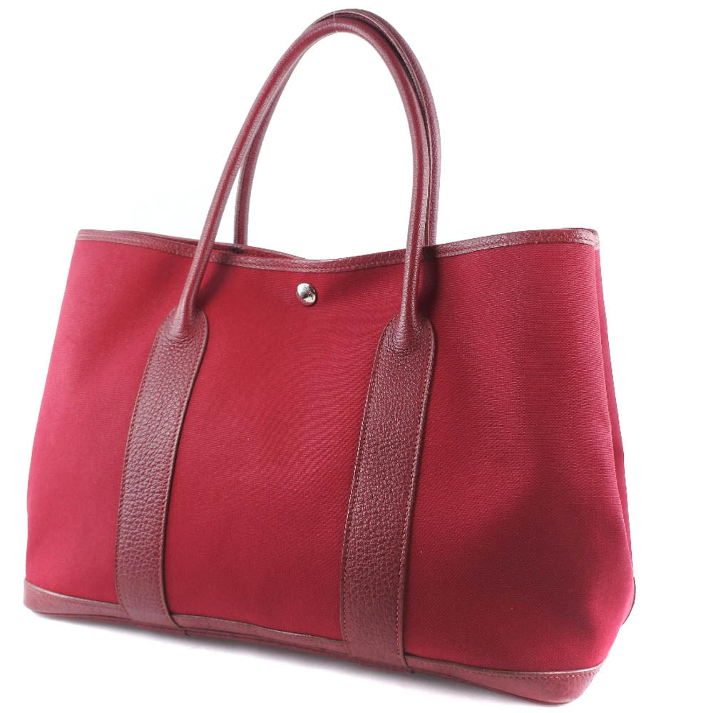 HERMES Handbag Towar Officier Red Garden party PM Women