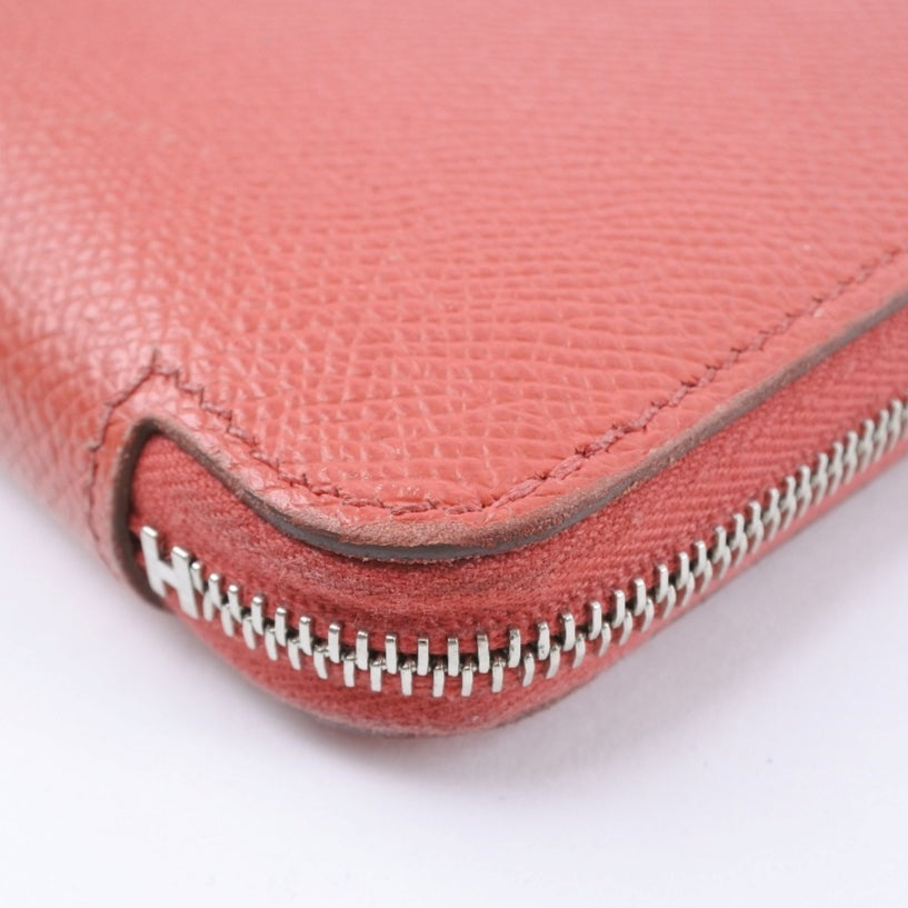 HERMES Long Wallet Purse Epsom pink Azap Silk in Long Women
