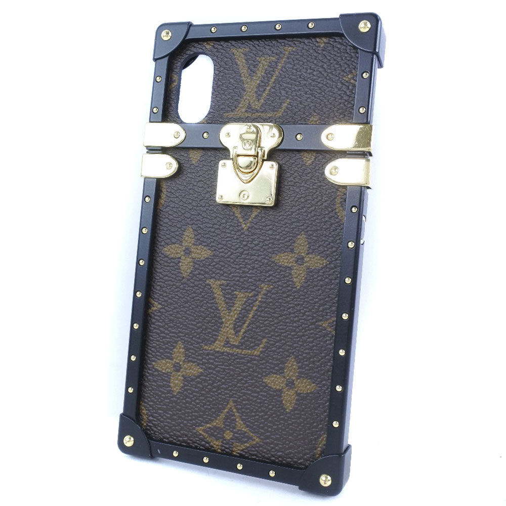 LOUIS VUITTON iPhone case Monogram canvas Brown Eye trunk iPhone case X / XS mens(Unisex)