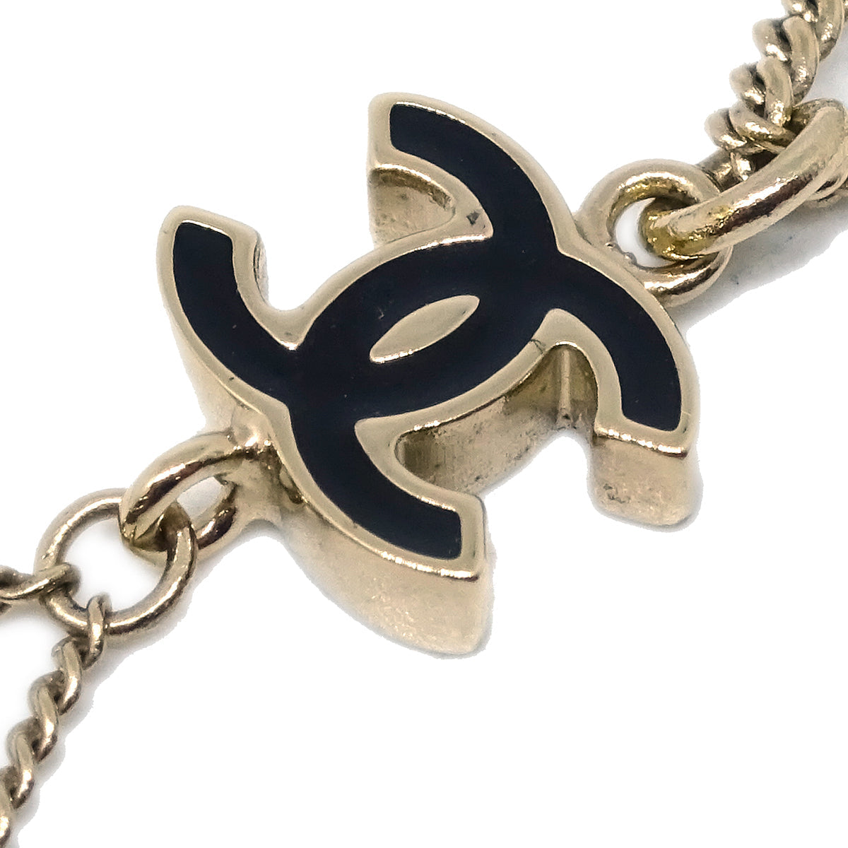 Chanel Bag Chain Pendant Necklace Gold 07P