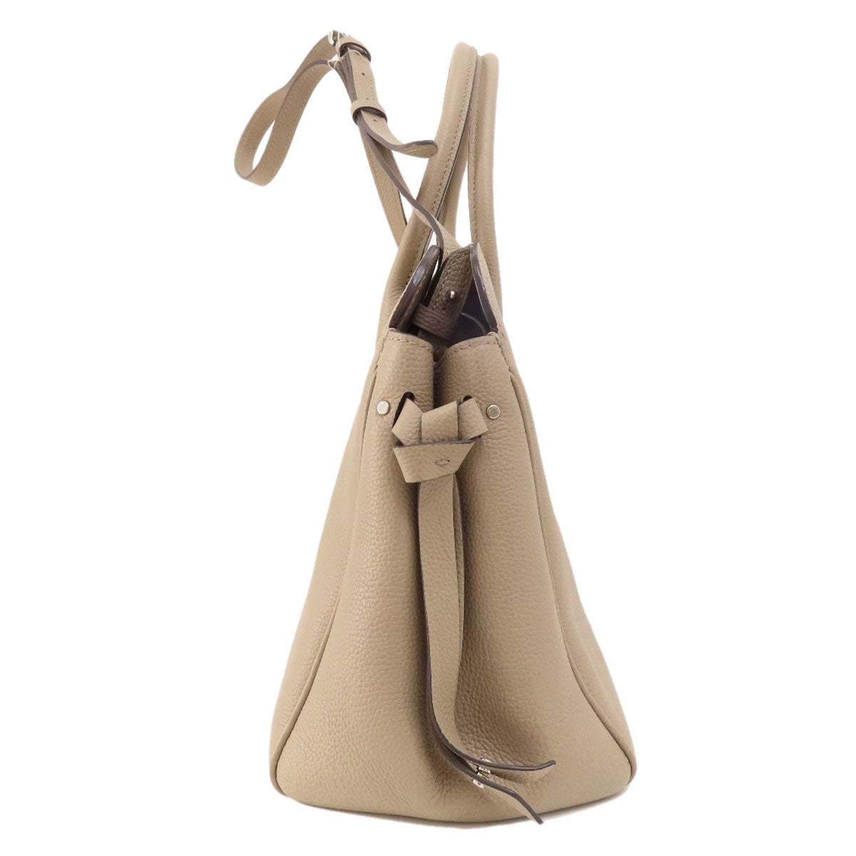 LOUIS VUITTON Handbag Taurillon Clemence Leather Brown Mira MM Tourtrail