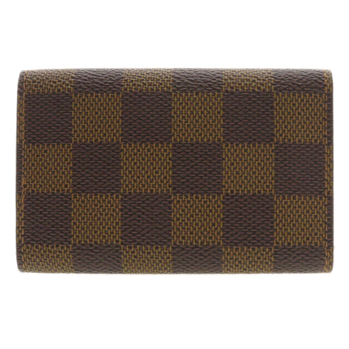 LOUIS VUITTON Key case Key holder Damier canvas Brown Multicles6 Damier Ebene Women