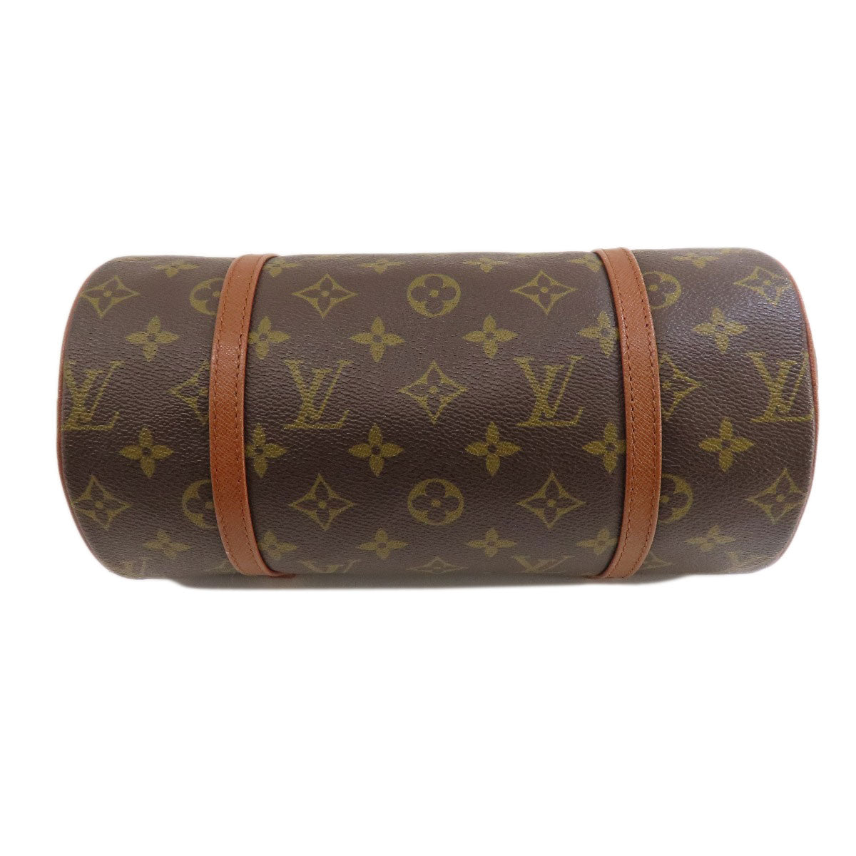 LOUIS VUITTON Handbag Monogram canvas Brown Papillon 26 Old Monog Lamb