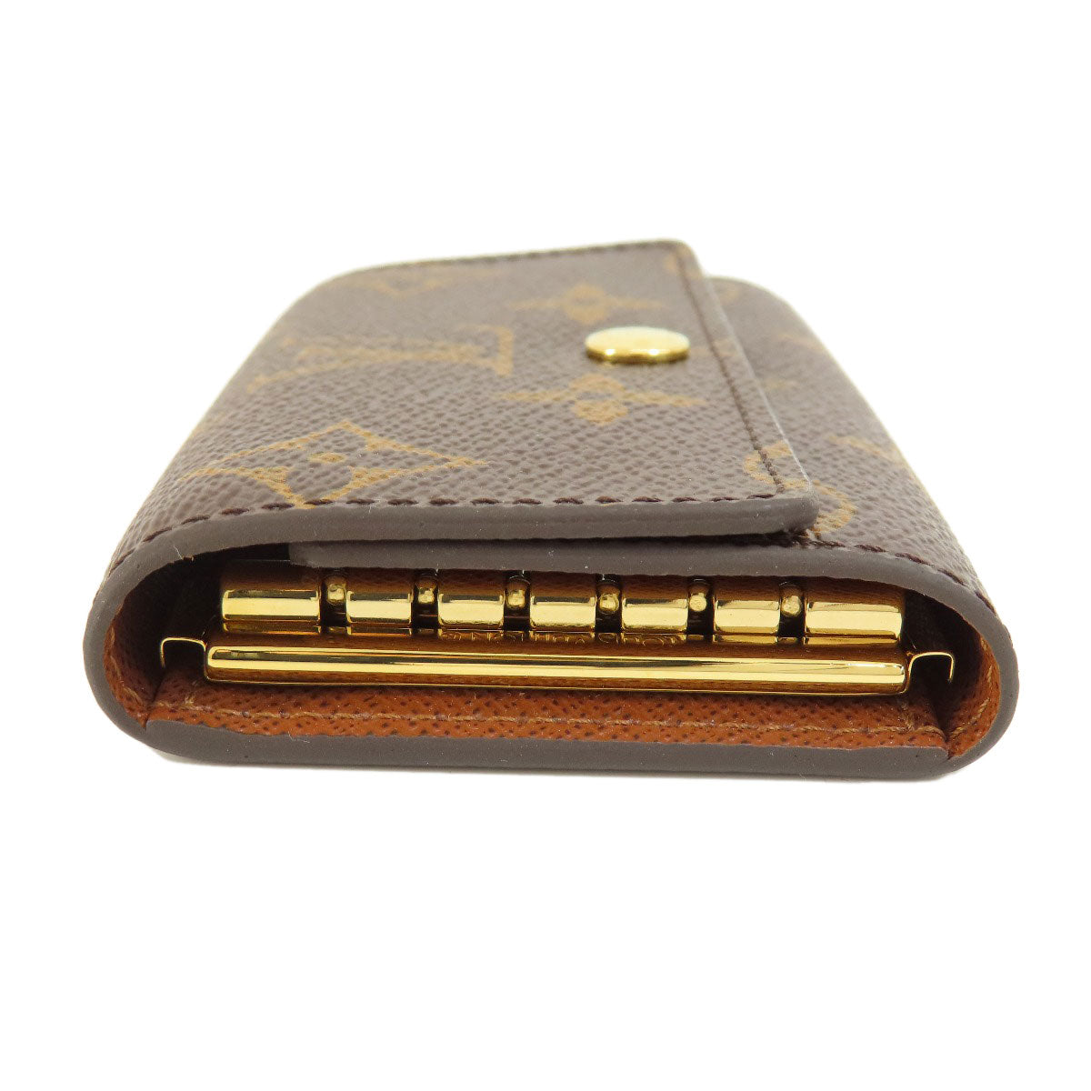 LOUIS VUITTON Key case Key holder Monogram canvas Brown Multicles6 Monogram Women