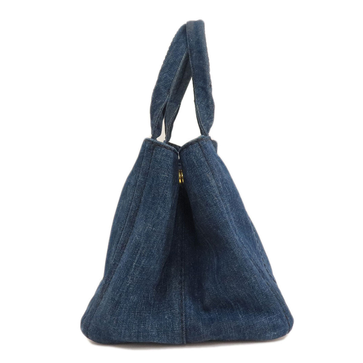 PRADA Tote Bag B1877B denim blue Canapa