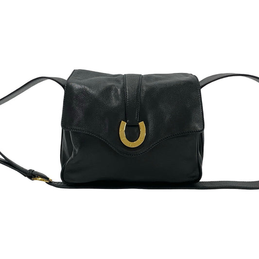 GUCCI Shoulder Bag leather black