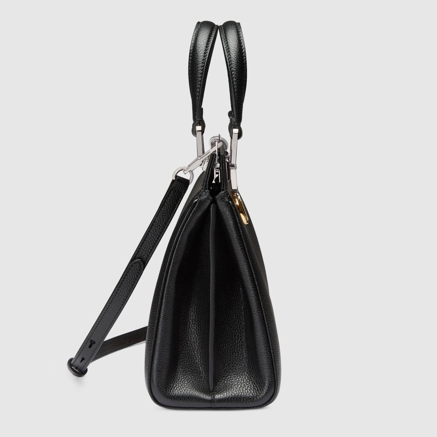 Gucci Monogram Leather Top Handle Crossbody