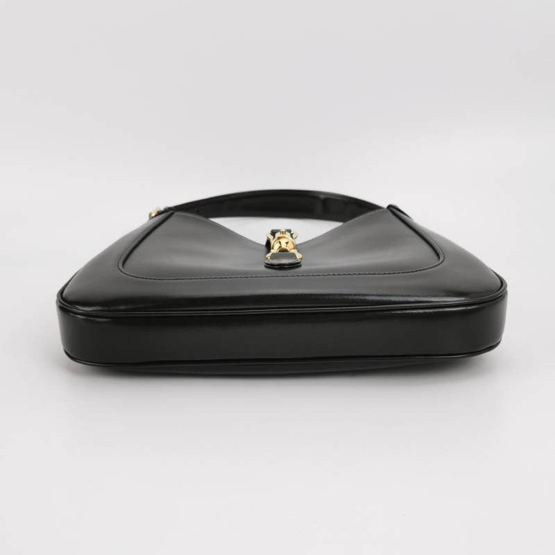 Gucci Jackie 1961 Black Leather Bag Small with Adjustable Strap