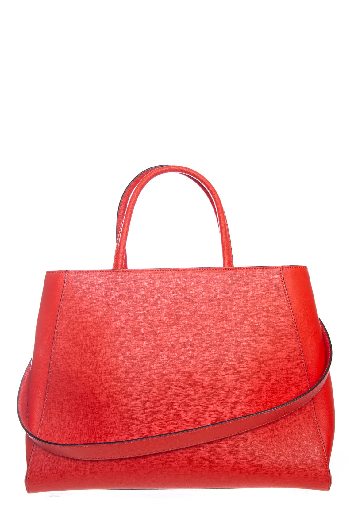 Fendi Coral Leather 2Jours Handbag