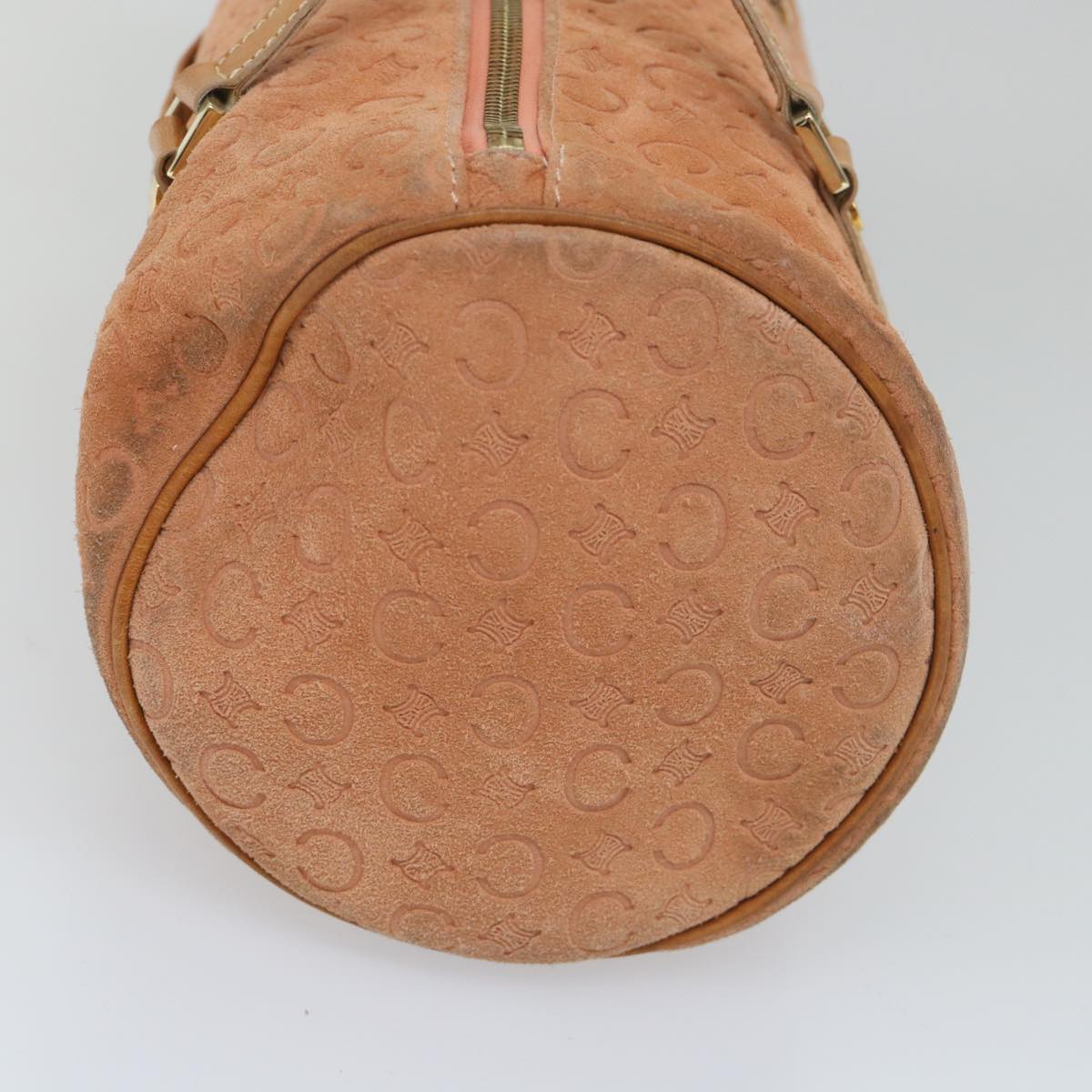 Luxury CELINE C Macadam Canvas Hand Bag Orange 57237