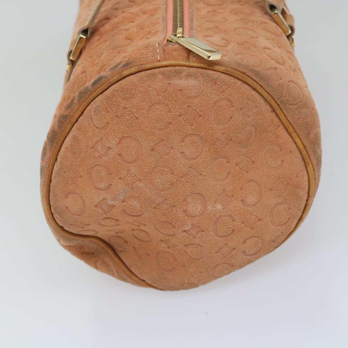 Luxury CELINE C Macadam Canvas Hand Bag Orange 57237