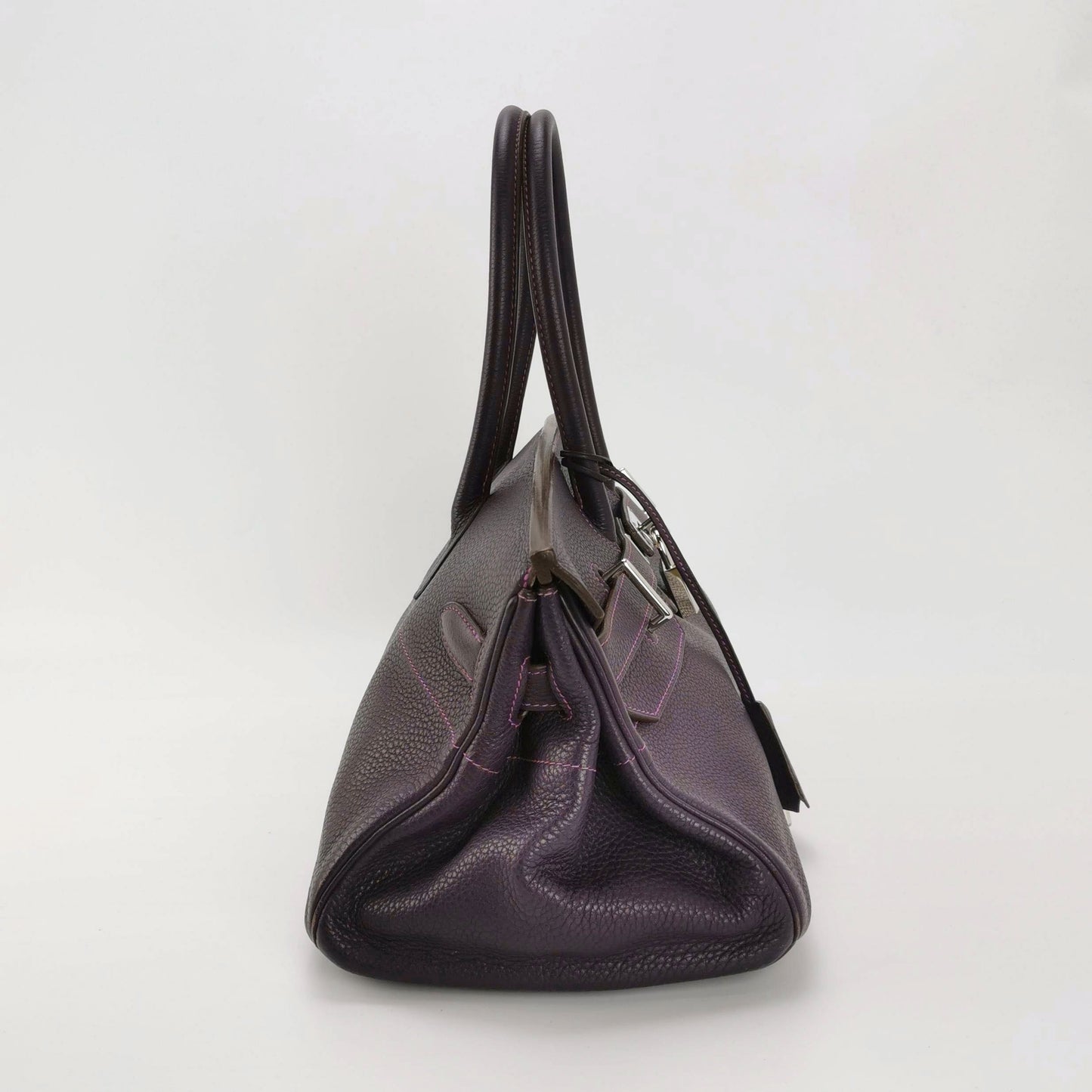 Hermes Shoulder Birkin 42 HSS Special Order Togo Cassis Violet Anemone Interior Hardware 2009