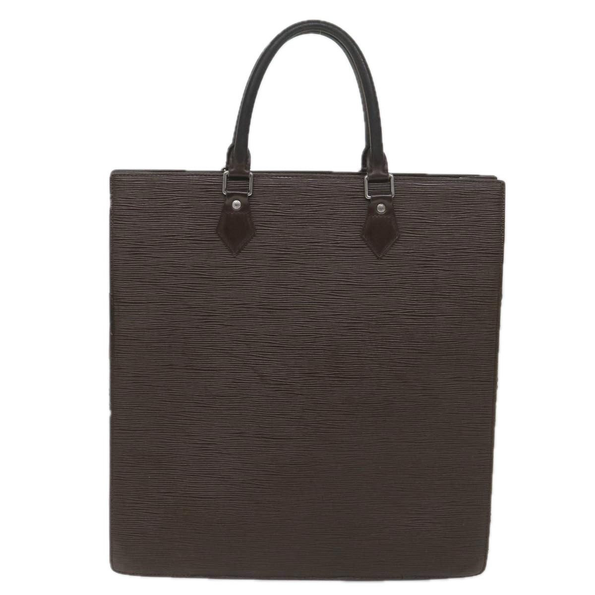LOUIS VUITTON Epi Sac Plat Hand Bag Mocha Brown M5908D LV Auth 58153