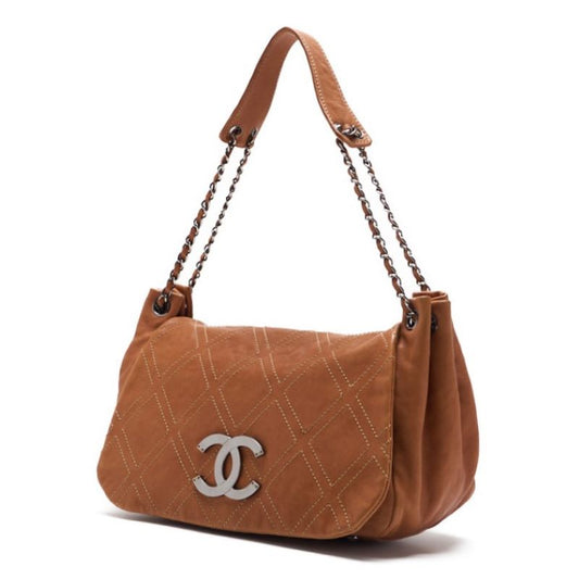 CHANEL CHANEL Wild Stitch Coco Chain Sder Car Friseur Beige (Silver ) Shoulder Bag Mini Shellder Bag Shellder Bag Hybrid Ship] Dutch Shell Online