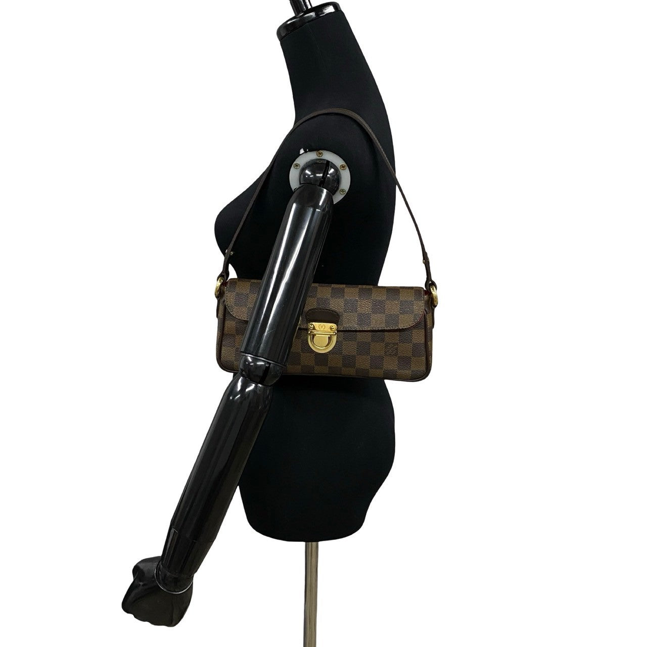 LOUIS VUITTON Shoulder Bag leather Brown Damier Ravello PM