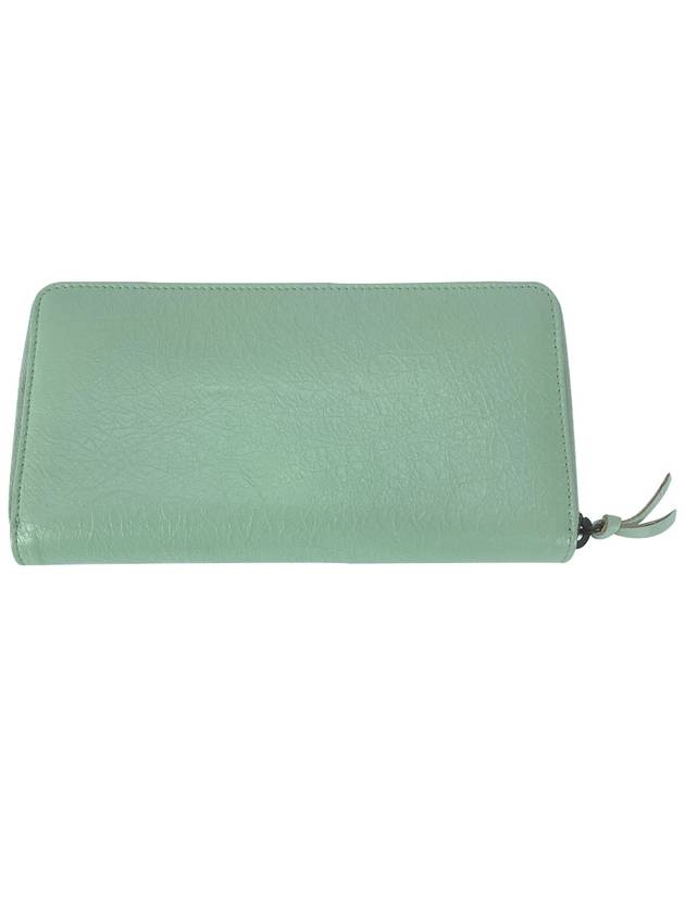Luxury Balenciaga Trending 2025 Zipper Around Long Wallet Mint