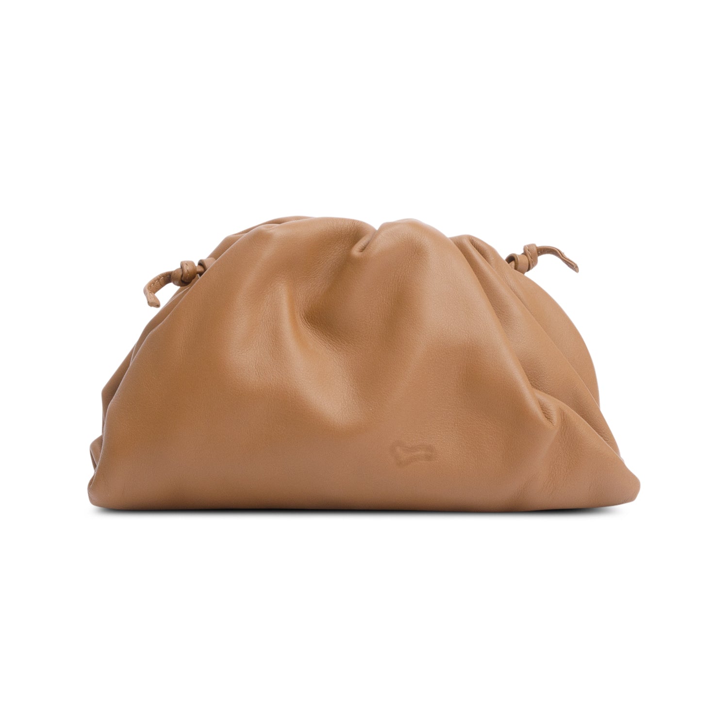 Bottega Veneta Brown Calfskin Leather The Mini Pouch